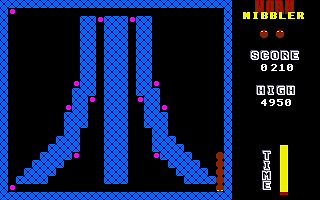 Worm Nibbler atari screenshot